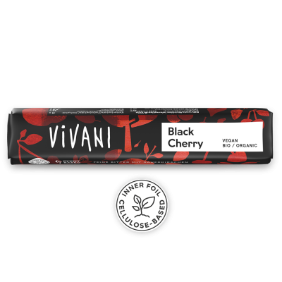 Black Cherry Schokoriegel Vivani (35gr)